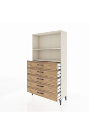 Arges Dolap 2 Raflı 5 Çekmeceli 88x30x163 - S21M076V3A