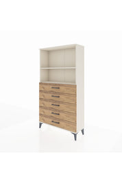 Arges Dolap 2 Raflı 5 Çekmeceli 88x30x163 - S21M076V3A