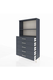 Arges Dolap 2 Raflı 5 Çekmeceli 88x30x163 - S21M076V5A
