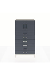 Arges Dolap 2 Raflı 6 Çekmeceli 2 Kapaklı 88x30x163