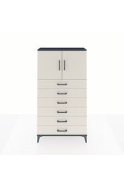 Arges Dolap 2 Raflı 6 Çekmeceli 2 Kapaklı 88x30x163 - S21M077V4A
