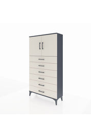 Arges Dolap 2 Raflı 6 Çekmeceli 2 Kapaklı 88x30x163 - S21M077V4A
