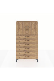 Arges Dolap 2 Raflı 6 Çekmeceli 2 Kapaklı 88x30x163 - S21M077V9A