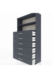 Arges Dolap 2 Raflı 6 Çekmeceli 88x30x163 - S21M078V5A