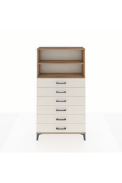 Arges Dolap 2 Raflı 6 Çekmeceli 88x30x163 - S21M078V7A