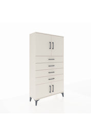 Arges Dolap 2 Raflı 4 Çekmeceli 4 Kapaklı 88x30x163 - S21M079V1A