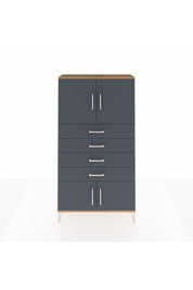 Arges Dolap 2 Raflı 4 Çekmeceli 4 Kapaklı 88x30x163 - S21M079V8A