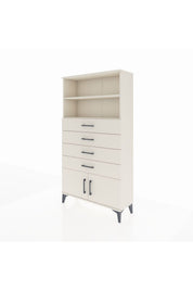 Arges Dolap 2 Raflı 4 Çekmeceli 2 Kapaklı 88x30x163 - S21M080V1A
