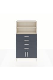 Arges Dolap 2 Raflı 4 Çekmeceli 2 Kapaklı 88x30x163 - S21M080V2A