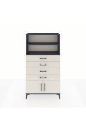 Arges Dolap 2 Raflı 4 Çekmeceli 2 Kapaklı 88x30x163 - S21M080V4A