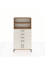 Arges Dolap 2 Raflı 4 Çekmeceli 2 Kapaklı 88x30x163 - S21M080V7A