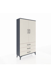 Arges Dolap 3 Raflı 3 Çekmeceli 2 Kapaklı 88x30x163 - S21M081V4A