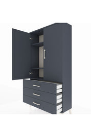 Arges Dolap 3 Raflı 3 Çekmeceli 2 Kapaklı 88x30x163 - S21M081V5A