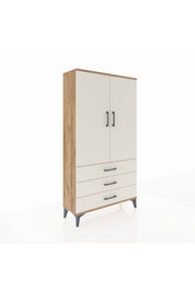 Arges Dolap 3 Raflı 3 Çekmeceli 2 Kapaklı 88x30x163 - S21M081V7A