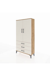 Arges Dolap 3 Raflı 3 Çekmeceli 2 Kapaklı 88x30x163 - S21M081V7A