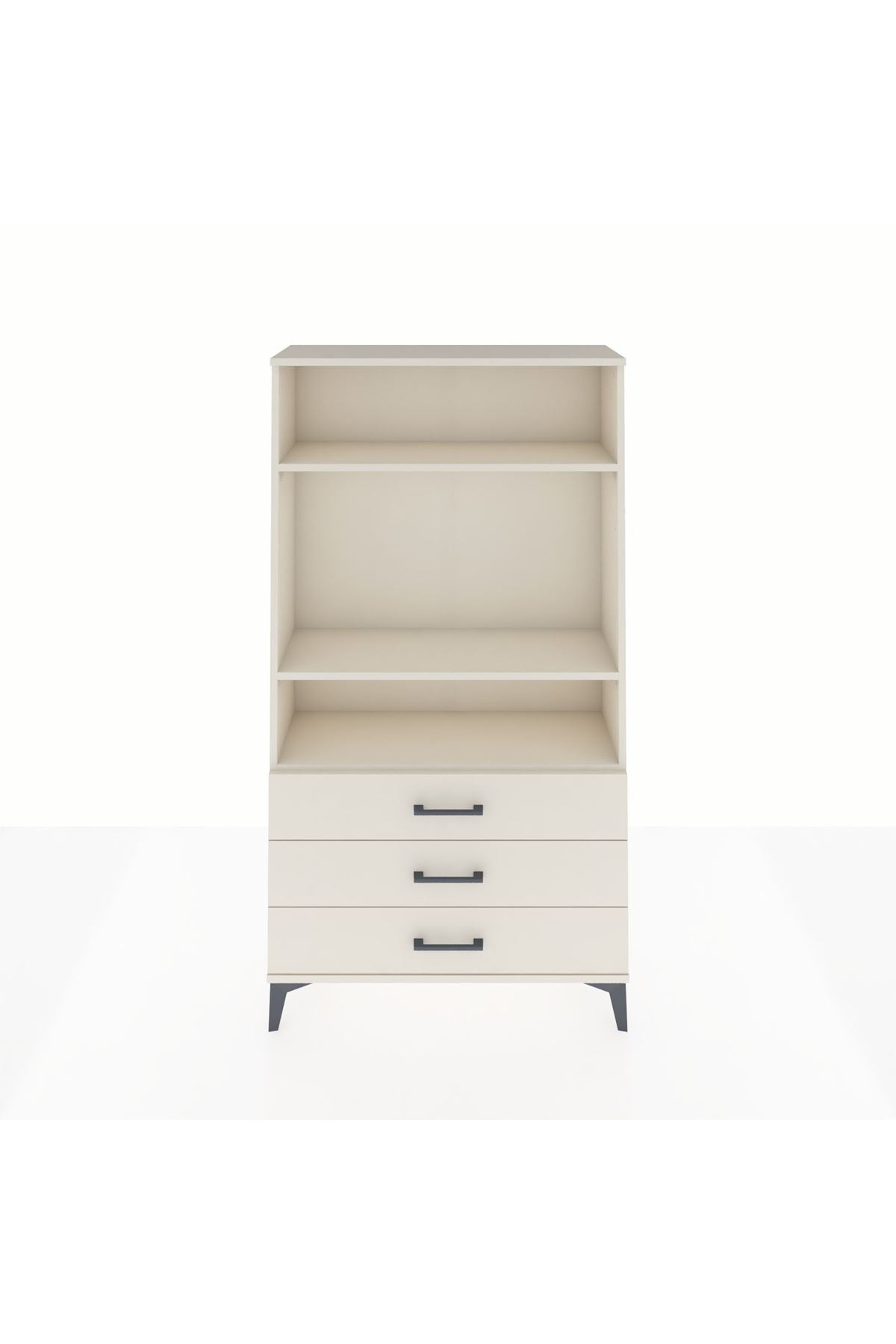 Arges Dolap 3 Raflı 3 Çekmeceli 88x30x163 - S21M082V1A