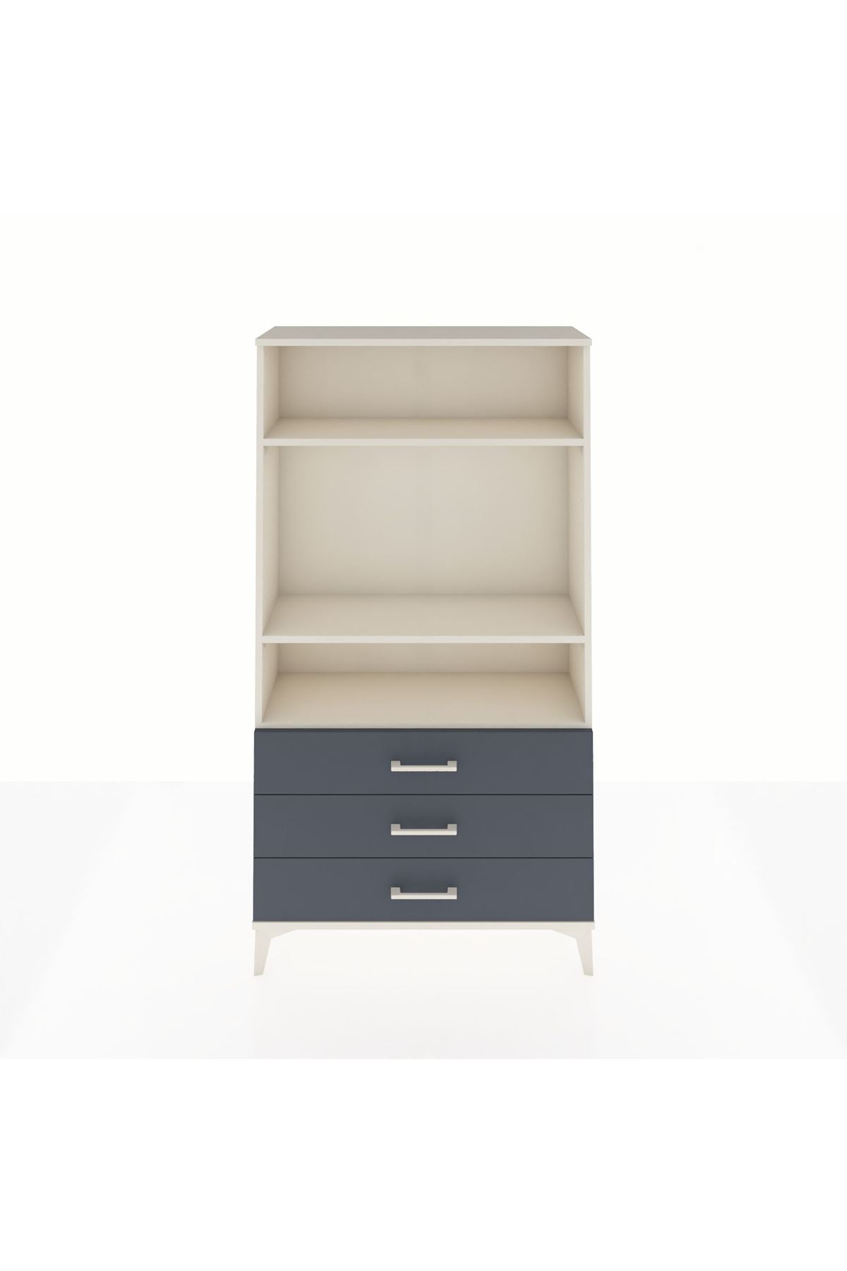 Arges Dolap 3 Raflı 3 Çekmeceli 88x30x163 - S21M082V2A