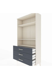Arges Dolap 3 Raflı 3 Çekmeceli 88x30x163 - S21M082V2A