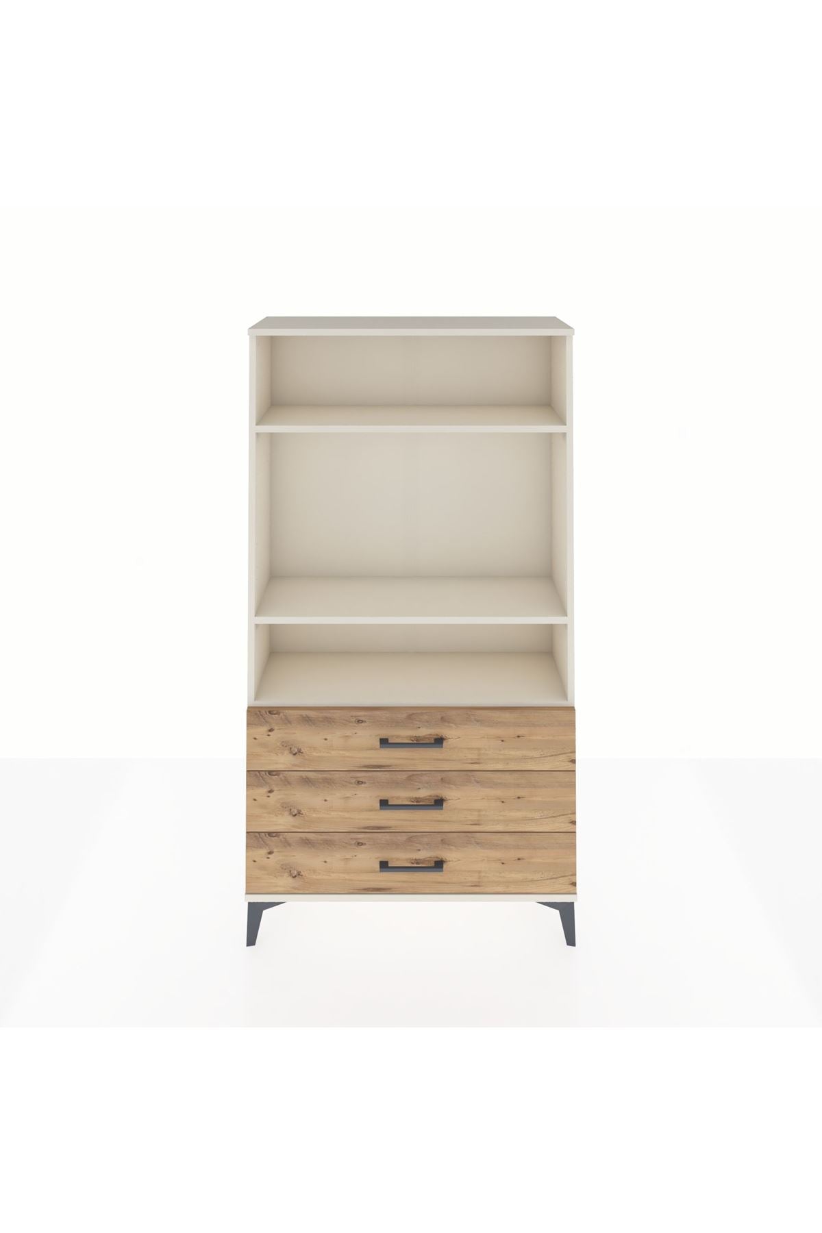 Arges Dolap 3 Raflı 3 Çekmeceli 88x30x163 - S21M082V3A