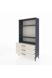 Arges Dolap 3 Raflı 3 Çekmeceli 88x30x163 - S21M082V4A