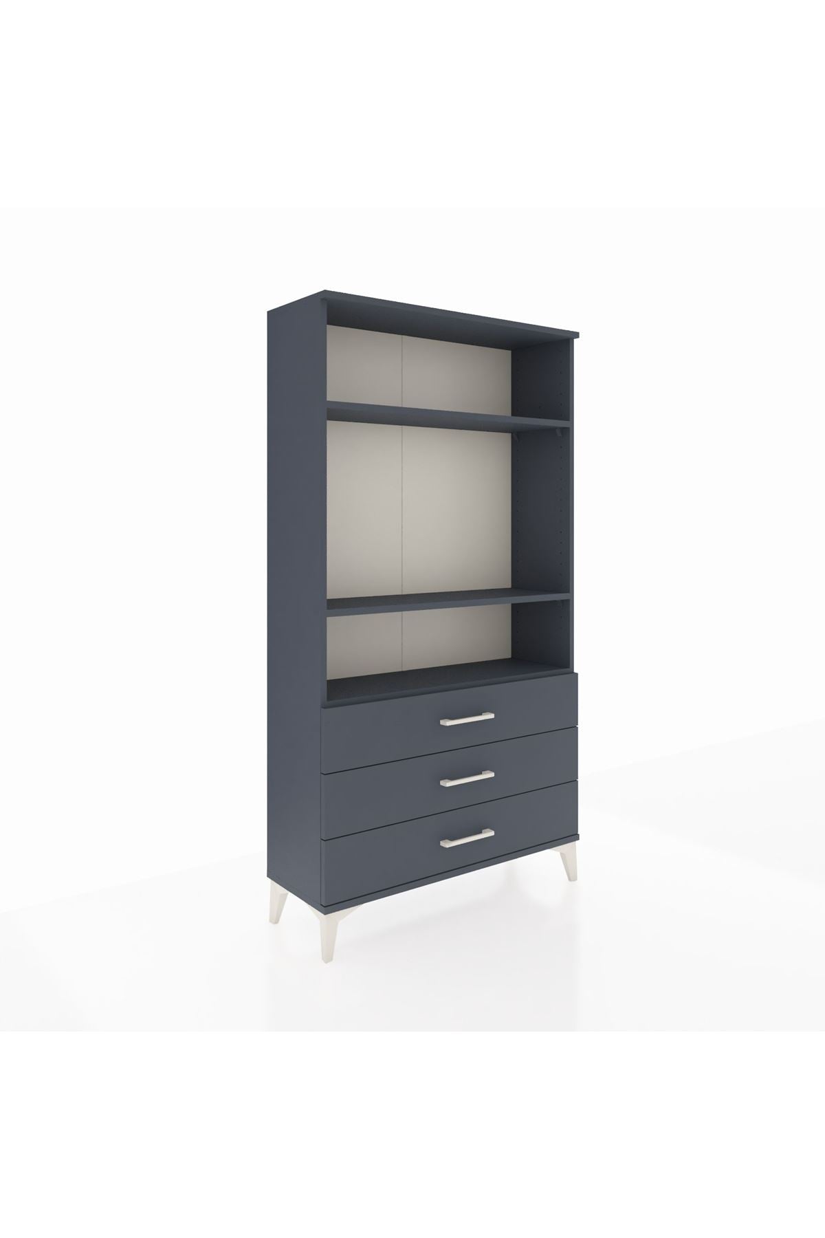 Arges Dolap 3 Raflı 3 Çekmeceli 88x30x163 - S21M082V5A