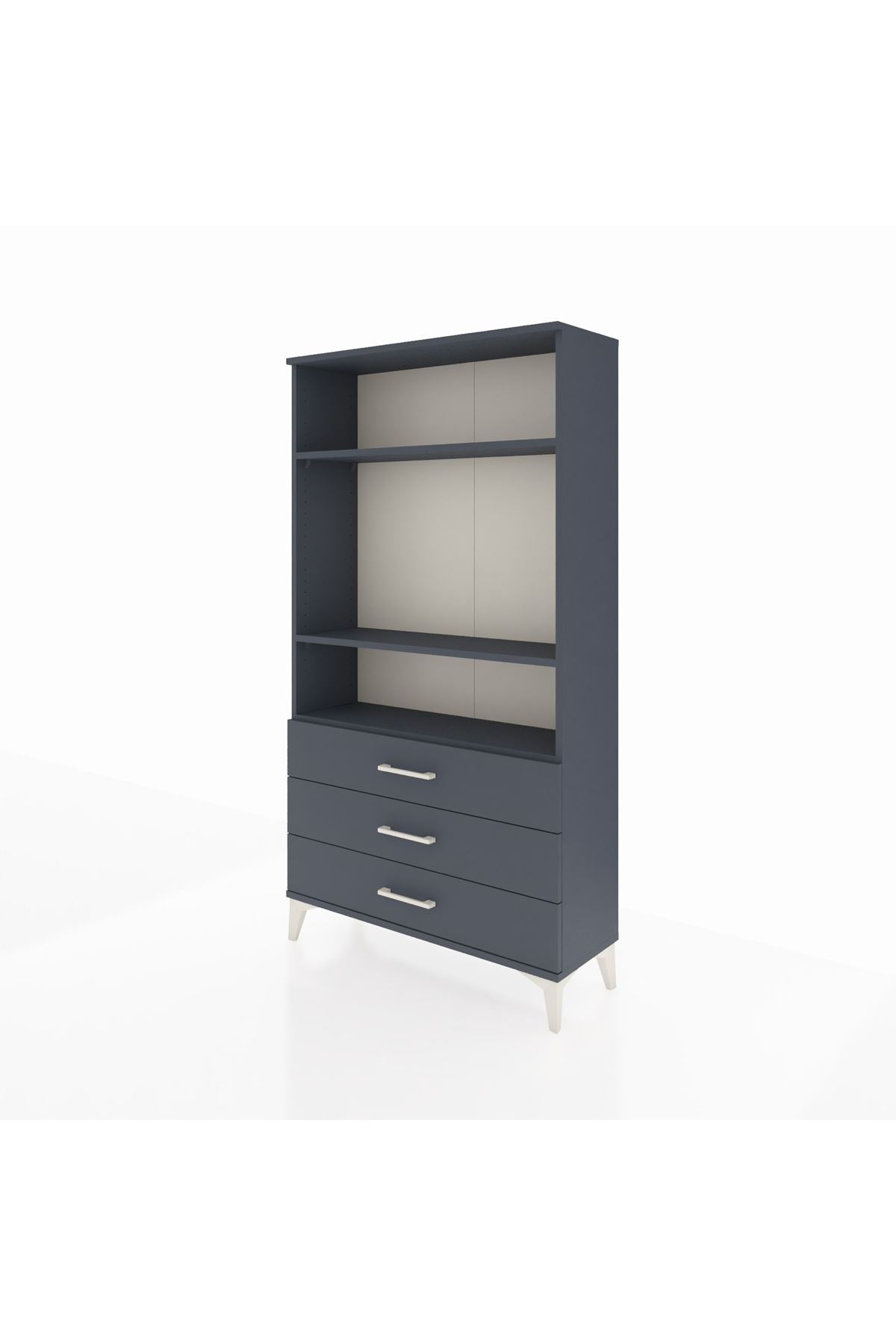 Arges Dolap 3 Raflı 3 Çekmeceli 88x30x163 - S21M082V5A