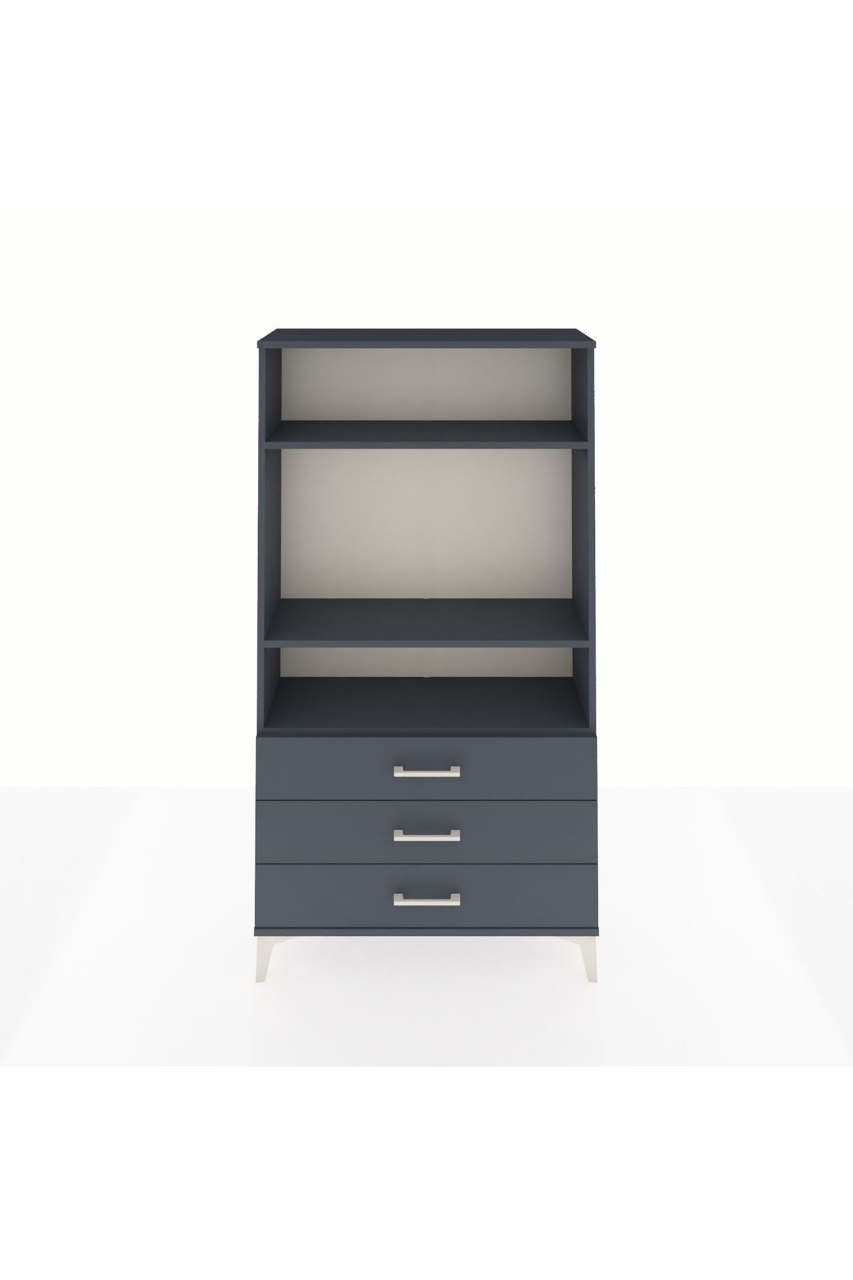 Arges Dolap 3 Raflı 3 Çekmeceli 88x30x163 - S21M082V5A