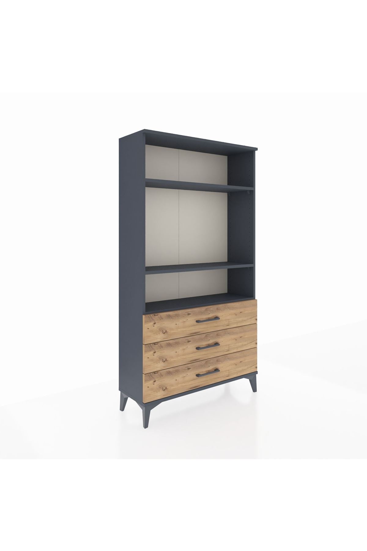 Arges Dolap 3 Raflı 3 Çekmeceli 88x30x163 - S21M082V6A