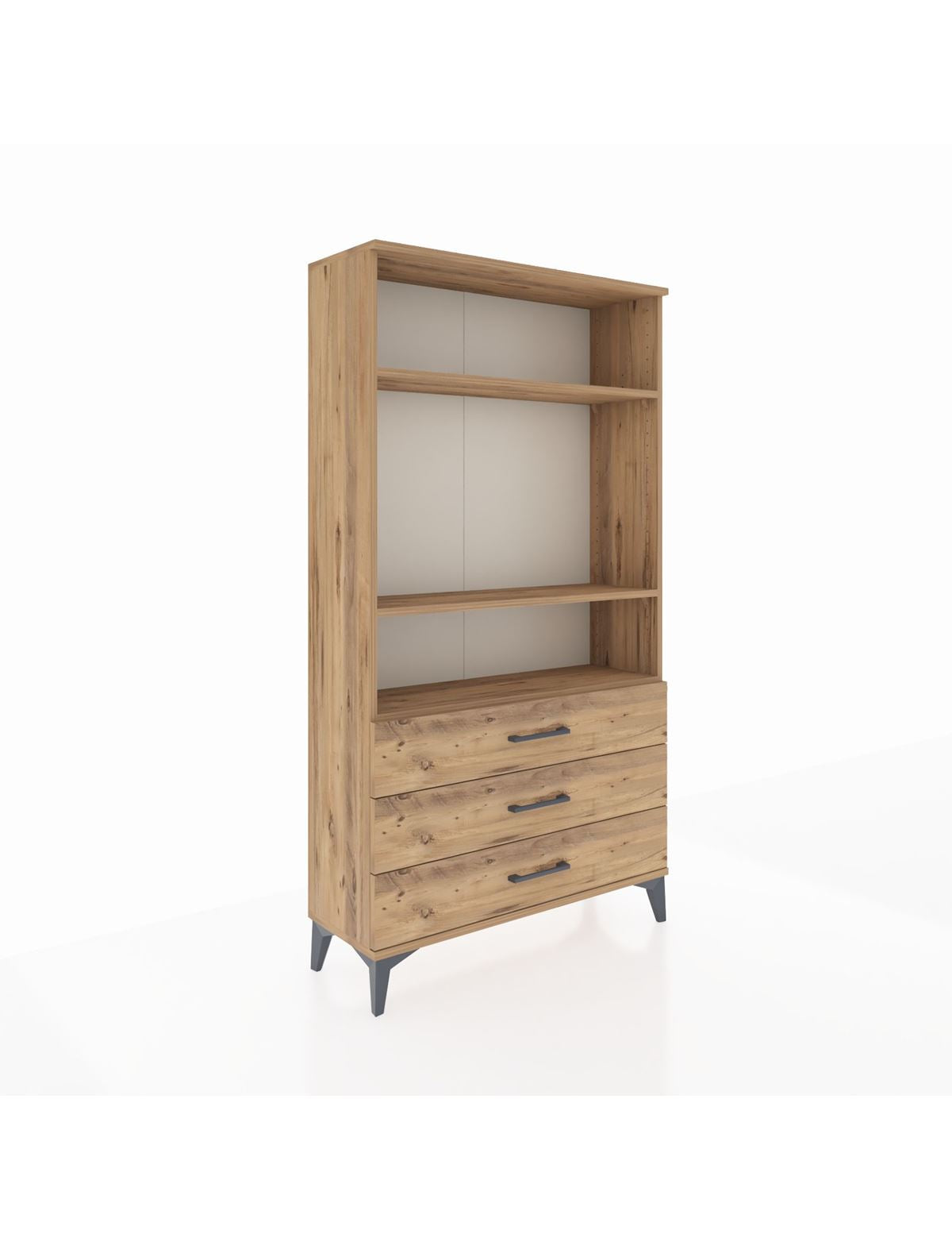 Arges Dolap 3 Raflı 3 Çekmeceli 88x30x163 - S21M082V9A