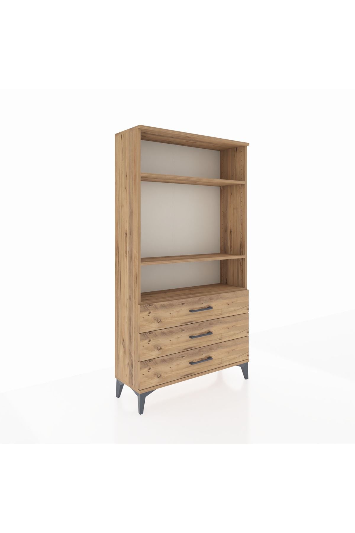 Arges Dolap 3 Raflı 3 Çekmeceli 88x30x163 - S21M082V9A