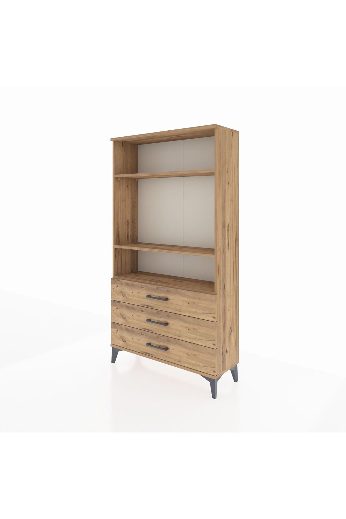 Arges Dolap 3 Raflı 3 Çekmeceli 88x30x163 - S21M082V9A