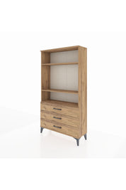 Arges Dolap 3 Raflı 3 Çekmeceli 88x30x163 - S21M082V9A