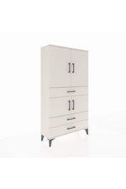 Arges Dolap 3 Raflı 3 Çekmeceli 4 Kapaklı 88x30x163 - S21M083V1A