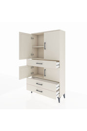 Arges Dolap 3 Raflı 3 Çekmeceli 4 Kapaklı 88x30x163 - S21M083V1A