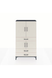 Arges Dolap 3 Raflı 3 Çekmeceli 4 Kapaklı 88x30x163 - S21M083V4A