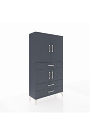 Arges Dolap 3 Raflı 3 Çekmeceli 4 Kapaklı 88x30x163 - S21M083V5A