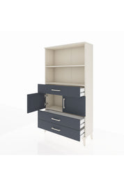 Arges Dolap 3 Raflı 3 Çekmeceli 2 Kapaklı 88x30x163 - S21M084V2A