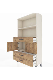 Arges Dolap 3 Raflı 3 Çekmeceli 2 Kapaklı 88x30x163 - S21M084V3A