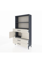 Arges Dolap 3 Raflı 3 Çekmeceli 2 Kapaklı 88x30x163 - S21M084V4A