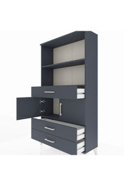 Arges Dolap 3 Raflı 3 Çekmeceli 2 Kapaklı 88x30x163 - S21M084V5A