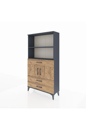Arges Dolap 3 Raflı 3 Çekmeceli 2 Kapaklı 88x30x163 - S21M084V6A
