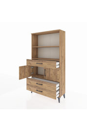 Arges Dolap 3 Raflı 3 Çekmeceli 2 Kapaklı 88x30x163 - S21M084V9A