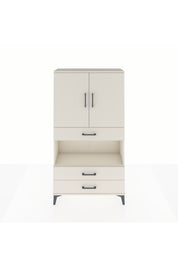Arges Dolap 3 Raflı 3 Çekmeceli 2 Kapaklı 88x30x163 - S21M085V1A