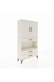 Arges Dolap 3 Raflı 3 Çekmeceli 2 Kapaklı 88x30x163 - S21M085V1A