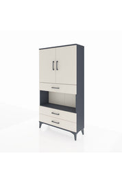 Arges Dolap 3 Raflı 3 Çekmeceli 2 Kapaklı 88x30x163 - S21M085V4A