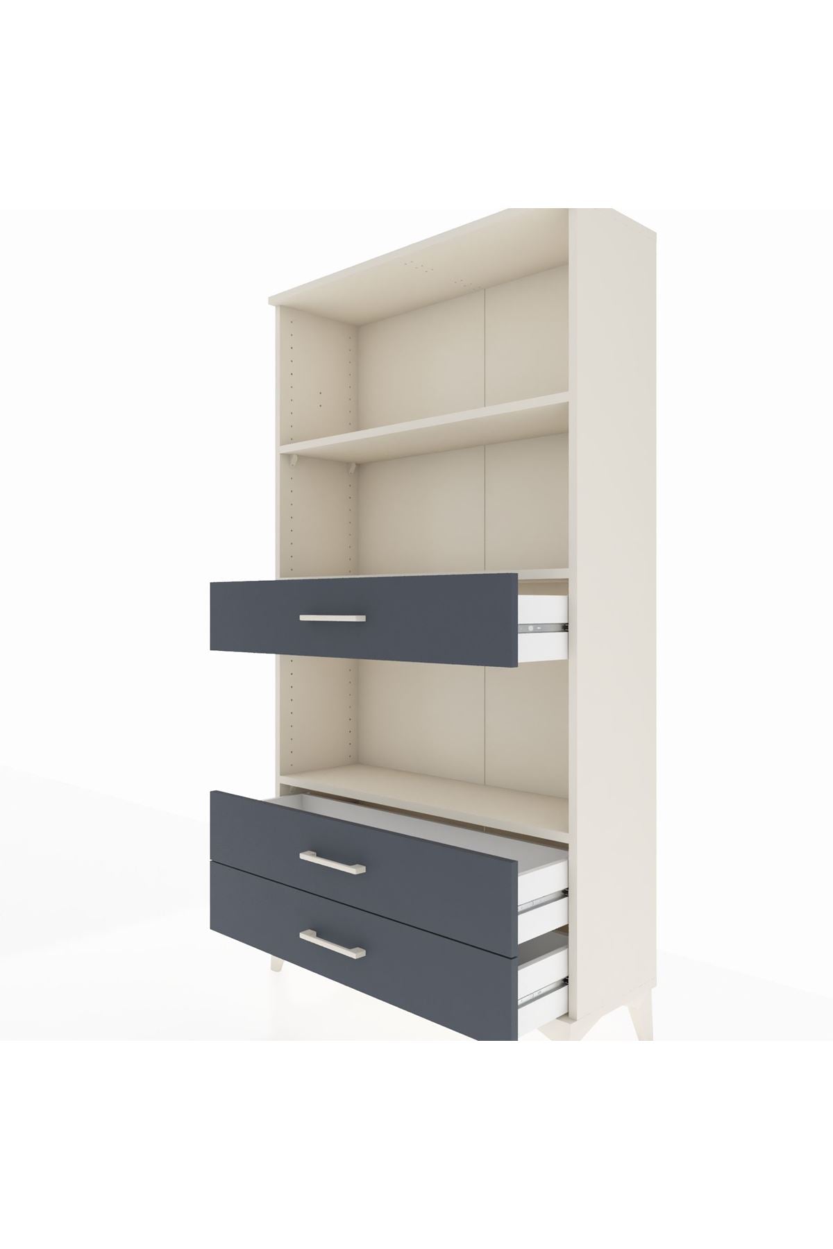Arges Dolap 3 Raflı 3 Çekmeceli 88x30x163 - S21M086V2A