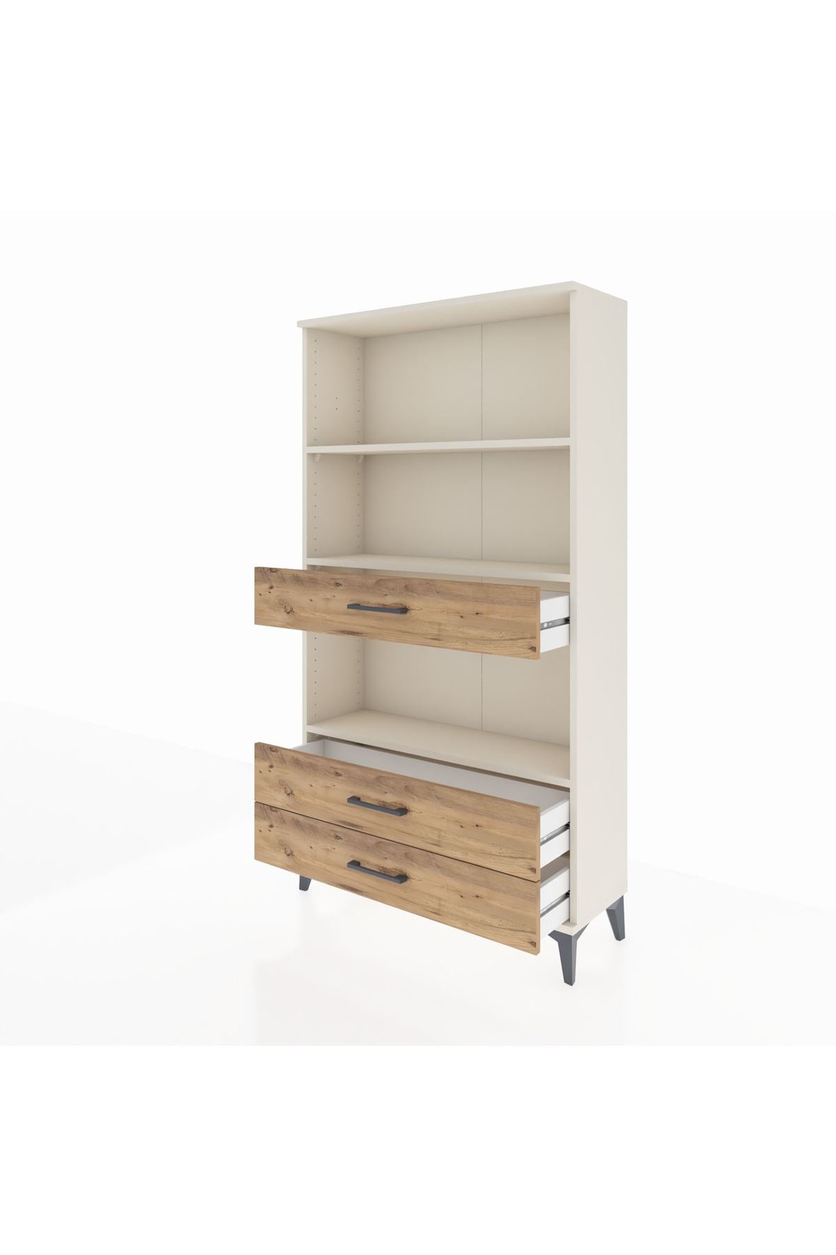 Arges Dolap 3 Raflı 3 Çekmeceli 88x30x163 - S21M086V3A