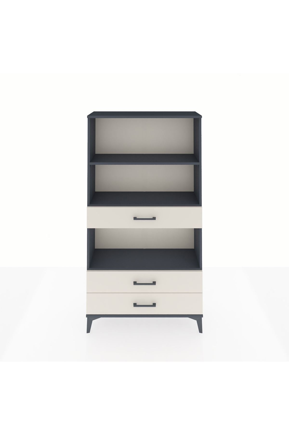 Arges Dolap 3 Raflı 3 Çekmeceli 88x30x163 - S21M086V4A