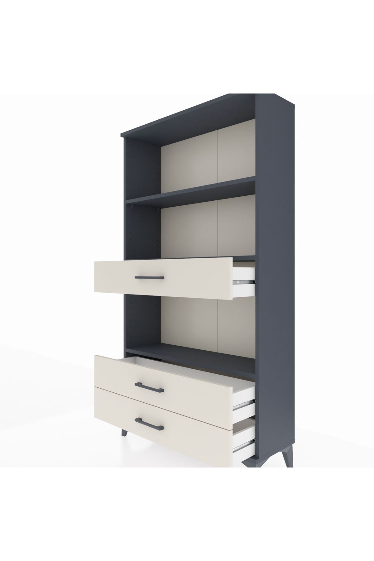 Arges Dolap 3 Raflı 3 Çekmeceli 88x30x163 - S21M086V4A