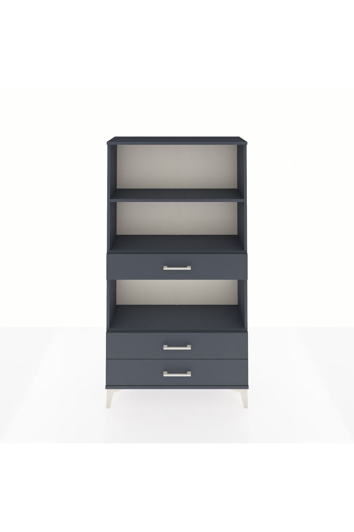 Arges Dolap 3 Raflı 3 Çekmeceli 88x30x163 - S21M086V5A